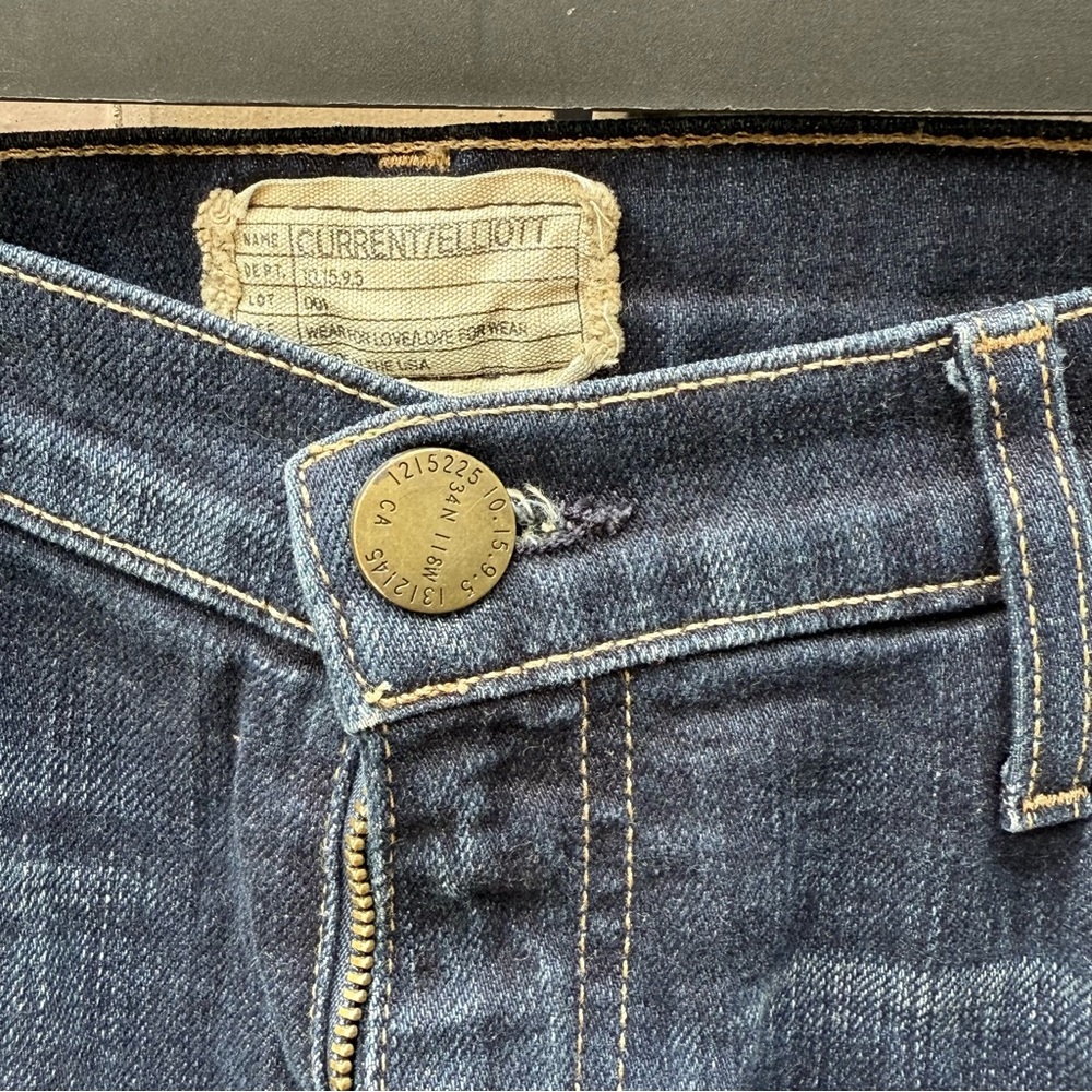 Current/Elliott Dark Blue Denim‎ Jeans - Picture 7 of 16